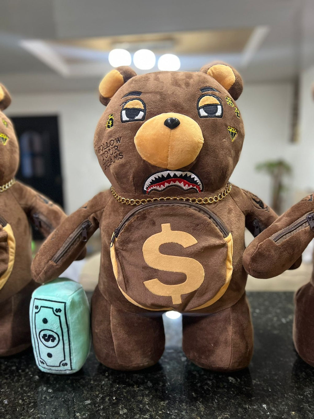 Oso Teddy Bear Sprayground Backpack CAFE