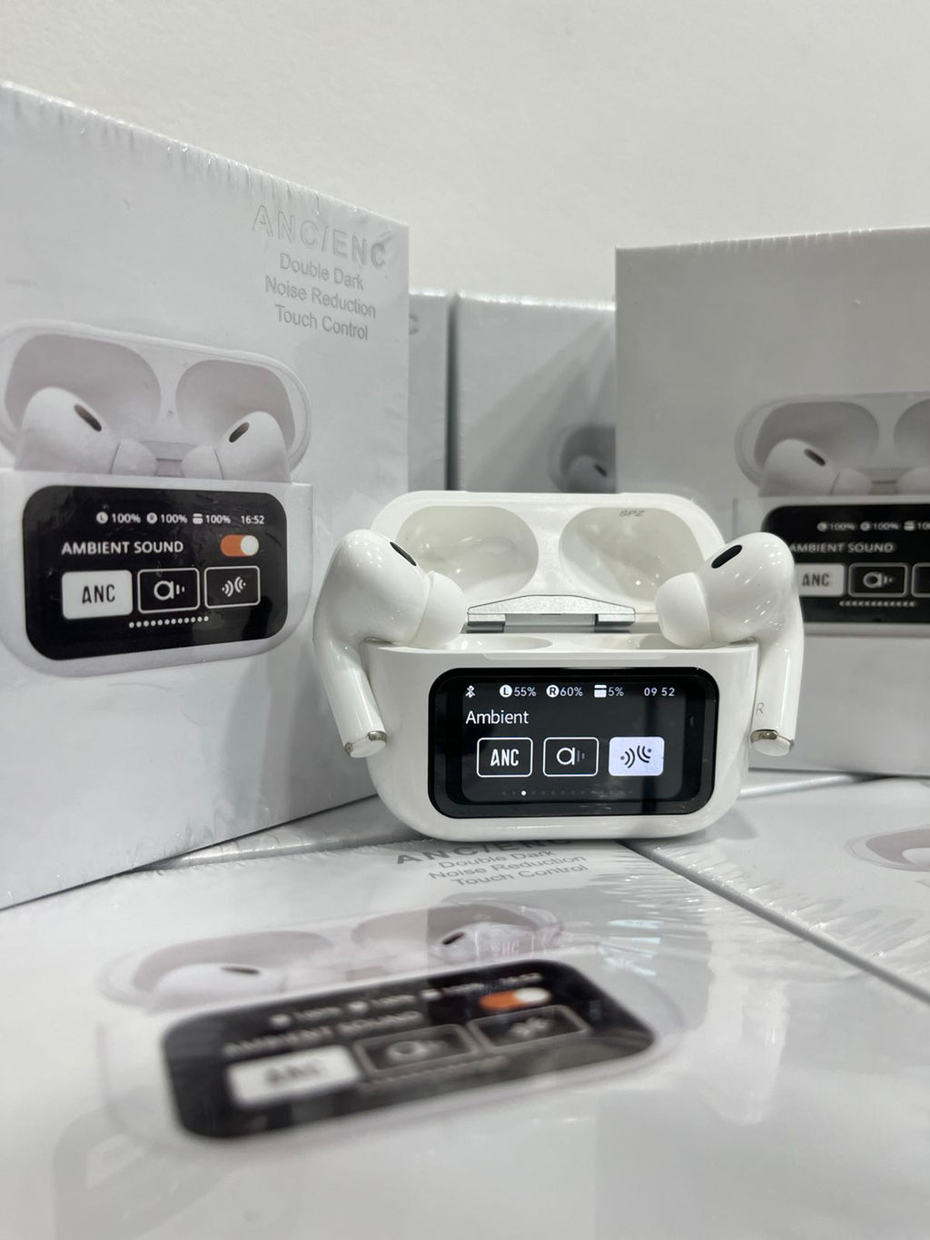 audífonos airpods pro con pantalla