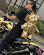 Oso Teddy Bear Sprayground Backpack DORADO