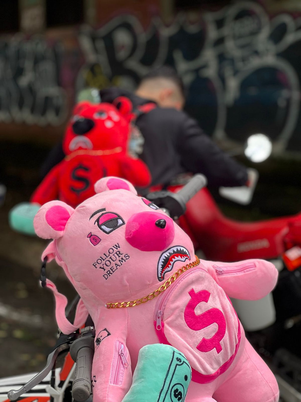 Oso Teddy Bear Sprayground Backpack ROSADO