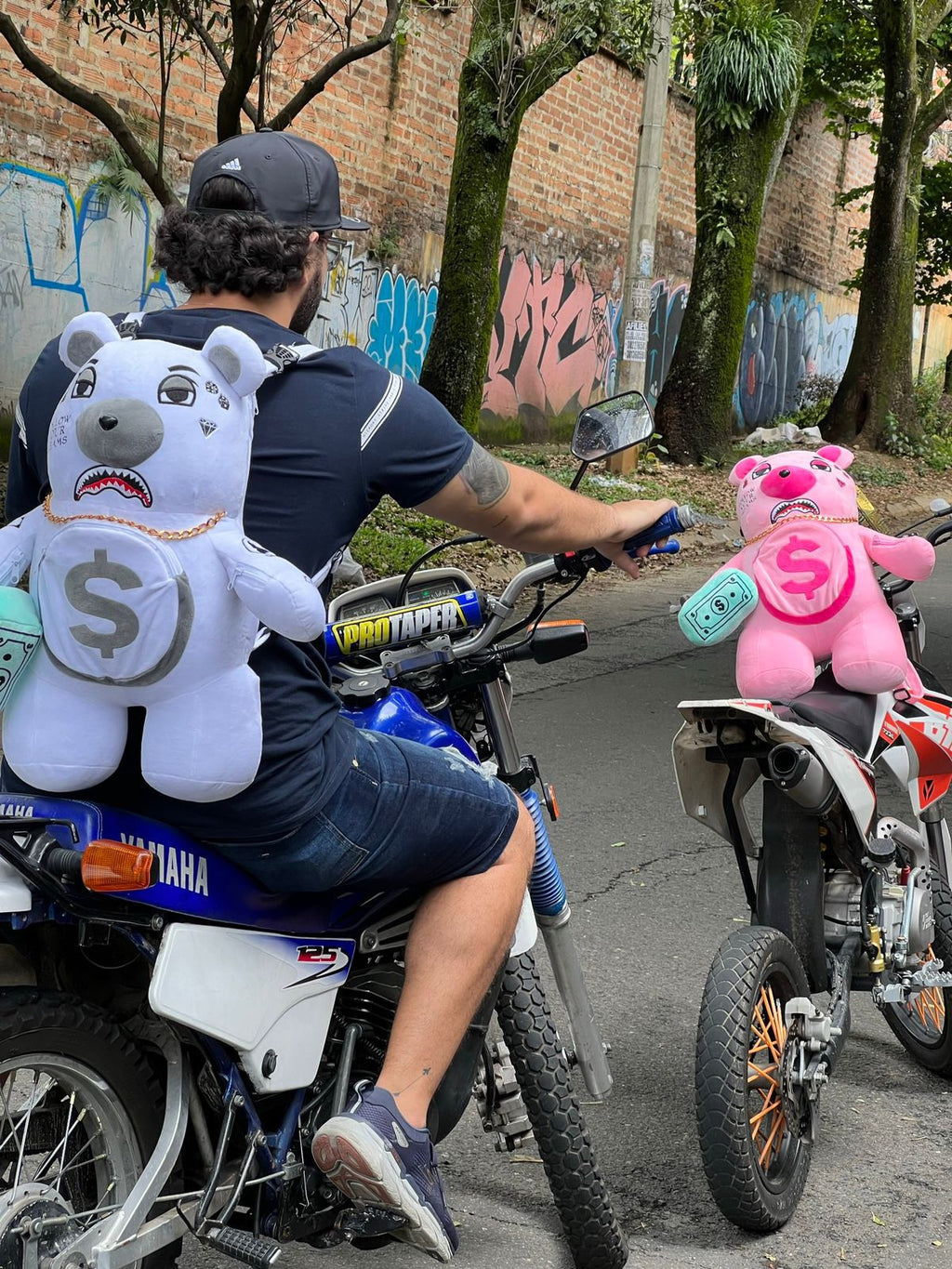 Oso Teddy Bear Sprayground Backpack BLANCO