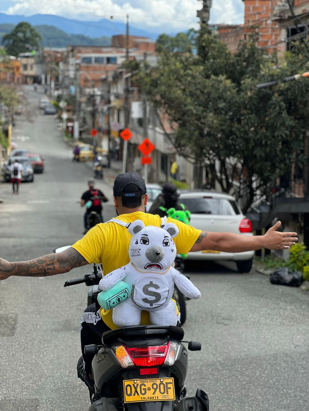 Oso Teddy Bear Sprayground Backpack BLANCO