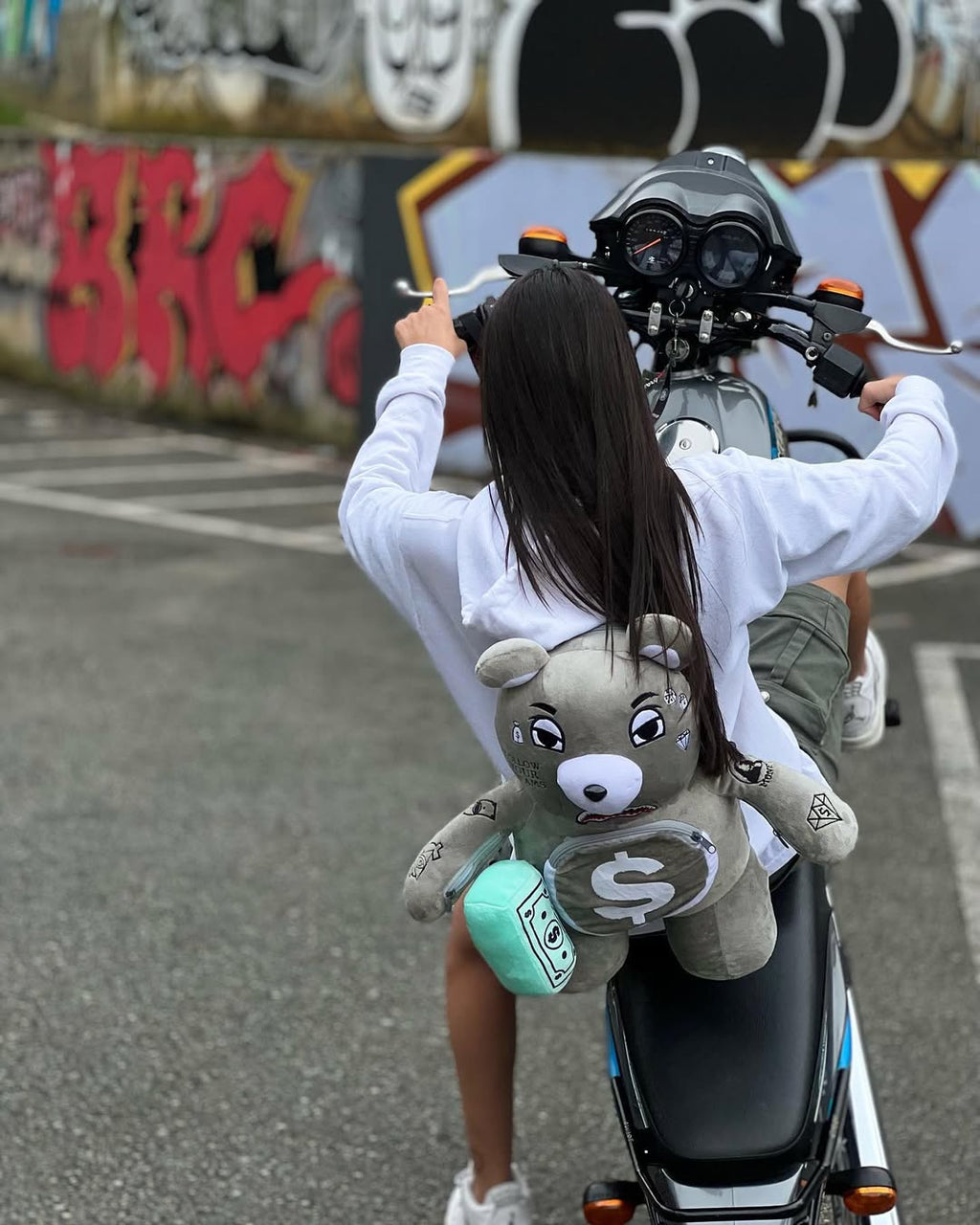 Oso Teddy Bear Sprayground Backpack GRIS