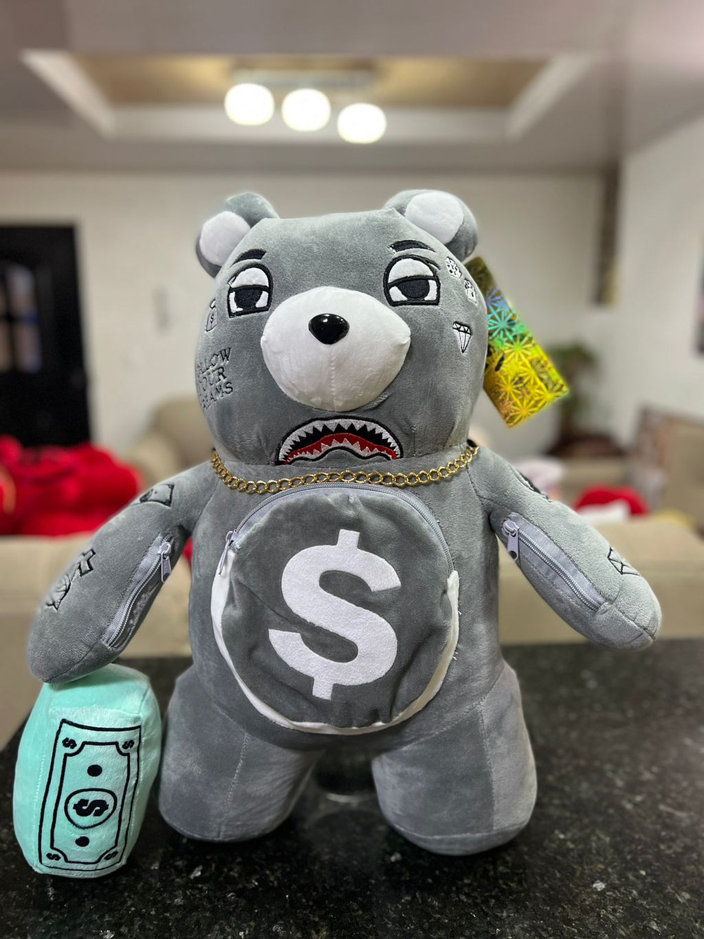 Oso Teddy Bear Sprayground Backpack GRIS